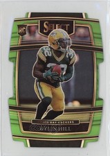 2021 Panini Select Concourse Neon Green Prizm Die-Cut /349 Kylin Hill #100 16wc