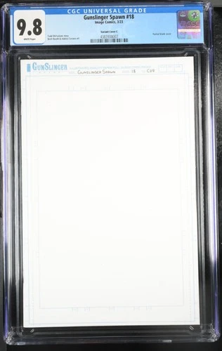 Gunslinger Spawn #18 - Cover C - CGC Graded 9.8 - Blank Sketch Cover