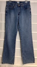 Calvin Klein Faded Stretch Cotton Blend Mid Rise Denim Blue Jeans Size 6 EC 