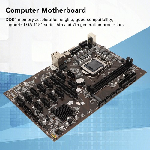 Bergbau-Mainboard Unterstützt 12 PCIe-Ports 2 Ddr4 Dimm Lga1151 4 Sata3.0 NTS - Afbeelding 20 van 22