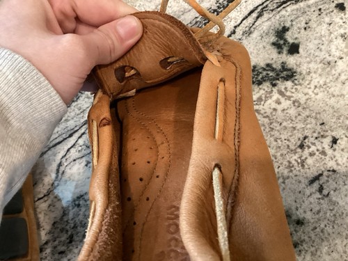 minntonka mens leather moccasins Sz 11 1/2 Read - Picture 17 of 17