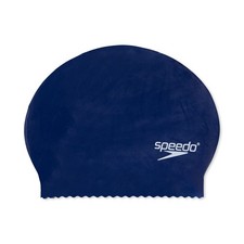 Speedo Unisex Navy Latex Swim Cap One Size Durable Watertight Fit