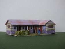 OO Scale Model L-Shaped Stable Building
