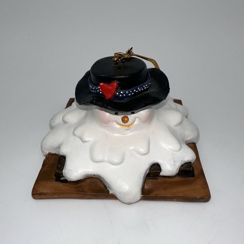S’mores Schneemann Marshmallow Schokolade Graham schmelzend 3 Christbaumschmuck - Bild 9 von 24