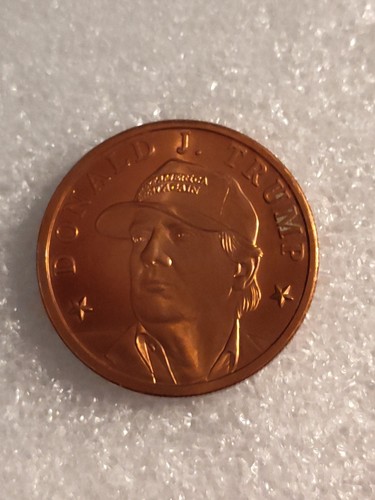 Donald J Trump USA One Ounce .999 Fine Copper Round Novelty Coin | eBay