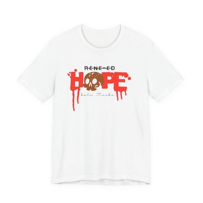Bleeding HOPE skull graphic T-Shirt | horror typography