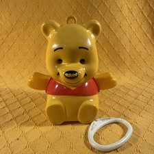 VTG Winnie the Pooh Pull String Musical Lullaby Crib Toy Disney Works Nursery