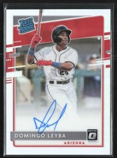 Domingo Leyba 2020 Donruss Optic Holo RC Auto #RRS-DL Arizona Diamondbacks