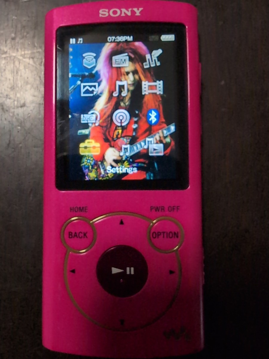 Sony Walkman NW-S765 16GB Digital MP3 Player Hot Pink New Battery