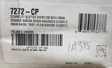 Kohler K-7272-CP Clearflo 1-1/2" Tub Drain Kit w/ Overflow, Brushed Chrome READ