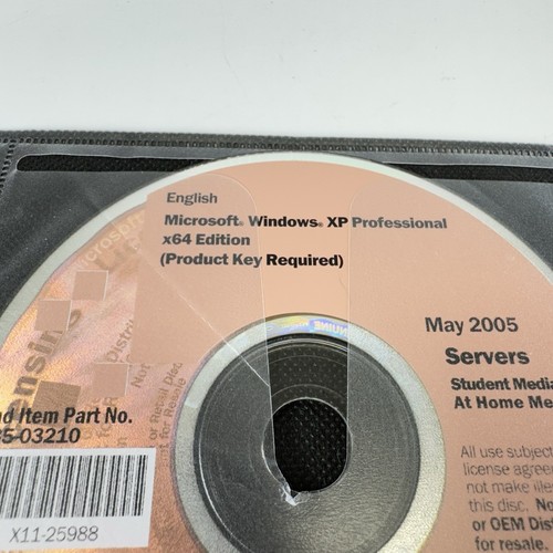 Windows XP Professional x64 Edition Servers 2005 Student Media With Key - Bild 2 von 3