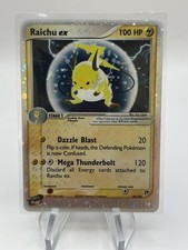 Pokémon TCG Raichu EX Sandstorm Holo Card 98/100 Ultra Rare Holo LP