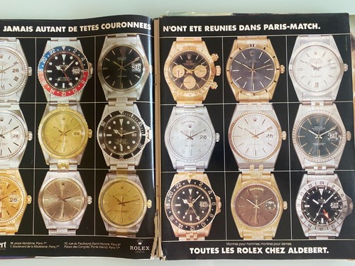 Publicité Vintage Advertising Luxe Montres ROLEX (Nov. 1980) - 2 pages