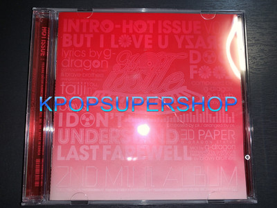 K-POP・アジア bigbang mini2 CD 2nd ALBUM HOTISSUE BIGBANG 2nd Mini Album Hot Issue CD Booklet Great OOP Rare