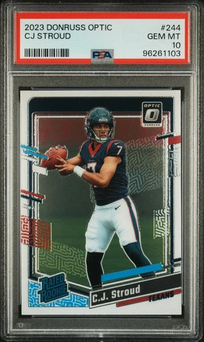 2023 Panini Donruss Optic CJ Stroud Rookie #244 PSA 10 GEM MINT Houston Texans