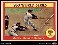 1961 Topps #307 Mickey Mantle 3 - VG