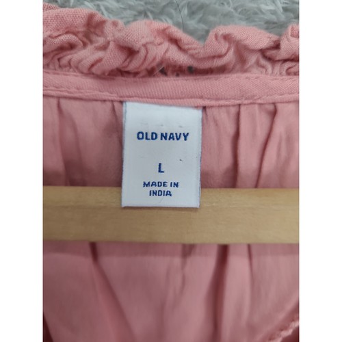 Old Navy Coral Eyelet Dress Lg Sleeveless Casual Summer Sundress Waist Defined - Bild 3 von 12