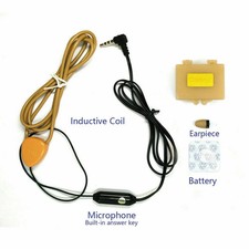305 Super Mini Auricolare In-ear Wireless Nascosto + Kit Colloop per Cellulare