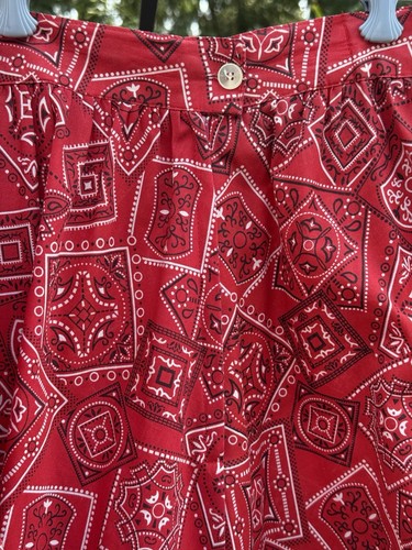 Vintage Rockmount Shirt & Skirt Red Bandana Print Made In USA Size XS Country - Picture 8 of 17