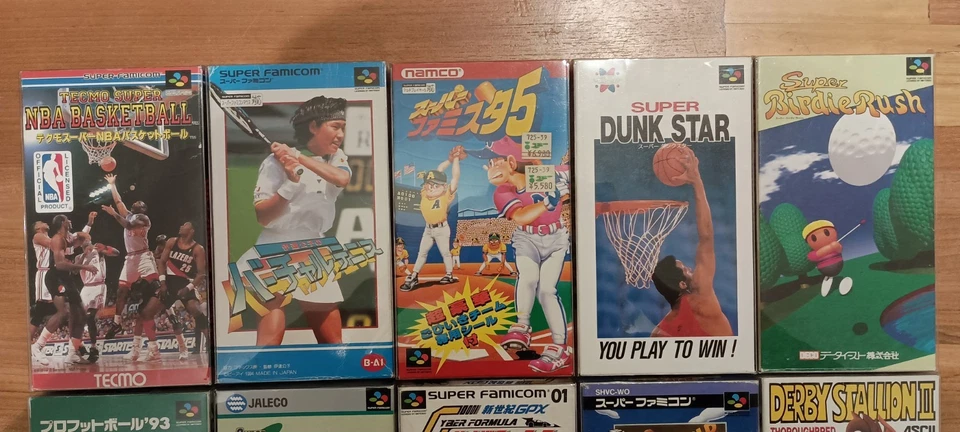 Super famicom games LOT #3 SPORTS games cib (x10) - Image 2 of 3