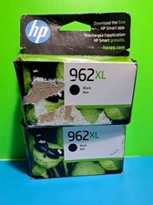 2 NEW Genuine HP 962XL High Yield Black Ink Cartridge 3JA03AN – Exp 12/2026