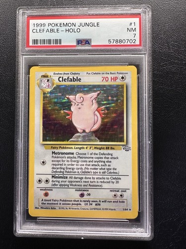Clefable (Unlimited) graded PSA 7 for sale on eBay