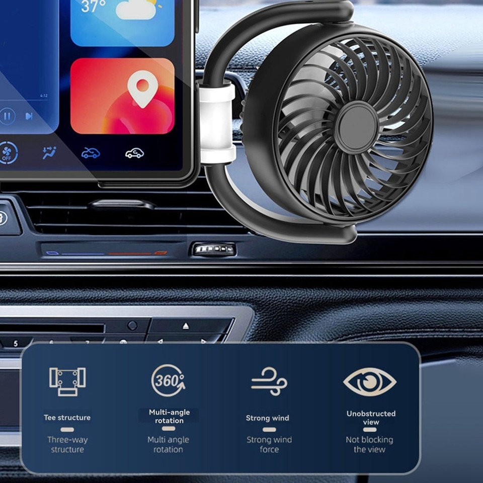 Electric Cooling Fan for Car Dashboard Low Noise Level Truck SUV ...