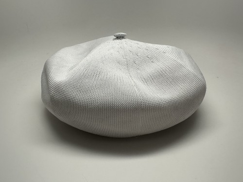 Cappello vintage Kangol Cabbie Newsboy uomo medio RARO logo tartaruga bianco tropico NUOVO - Foto 3 di 7