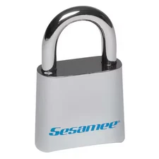 Sesamee Kcr0436 Combination Padlock, Bottom, Silver