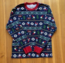 Hanna Andersson Adult Unisex Pajama Top only - M Medium Gnomes Holiday
