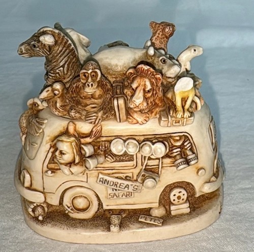 6 Harmony Kingdom Trinket Boxes England Figurines Dog Ferret Noah Ark Lion Etc - Picture 15 of 23