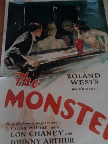 THE MONSTER 1924 REPRO STUMMFILMPLAKAT 27x40 LON CHANEY SR F JACKERMAN - Bild 2 von 7