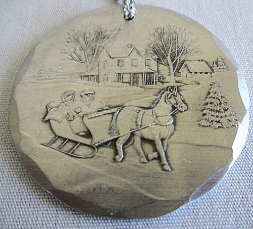 Wendell August Sleigh Ride Solid Aluminum Christmas Ornament 1995 Handmade - Picture 7 of 7