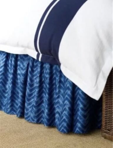 Ralph Lauren NEU STANDARD KISSENBEZÜGE Indigo Modern Fischgrät 100% Baumwolle - Bild 4 von 7