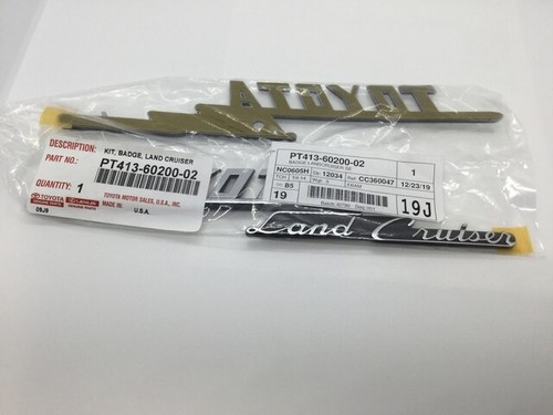 Genuine Toyota Land Cruiser Heritage Edition Rear Pillar Emblem/Badge (2 Piece S - Bild 3 von 6
