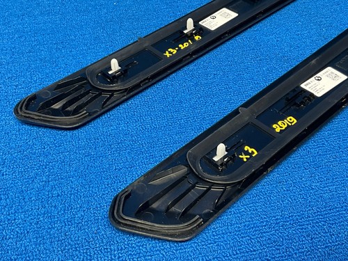 2018 - 2020 BMW X3 G01 FRONT LEFT SIDE DOOR SILL SCUFF PLATE TRIM COVER SET OEM - Picture 7 of 14