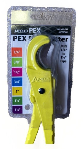 Apollo PEX 1/4 in To 1 1/2 in Plastic Pipe And Tubing Cutter Model 69PTKC001 - Picture 2 of 5