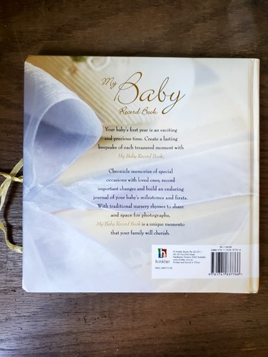 My Baby Record Book - Hardcover By Hinkler Books PTY Ltd - VERY GOOD - Picture 2 of 8