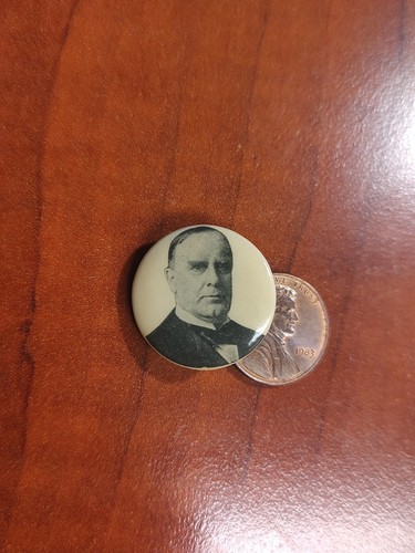 1900 WILLIAM MCKINLEY .75" campaign pin button political president Pettibone Co. - Picture 1 of 5