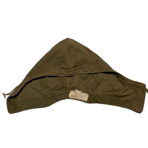1943 Chaqueta de Campo Capucha Segunda Guerra Mundial Militar Estados Unidos Soldado Manchado - Imagen 2 de 9