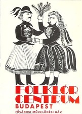 Vintage 1975 Budapest Folklore Centrum Brochure Hungary Folk Art Dance Ethno.