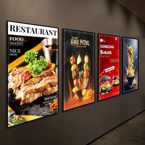 A4 Ultra-thin LED Backlit Movie Menu Poster Picture Frame Light Box Display - Picture 14 of 15