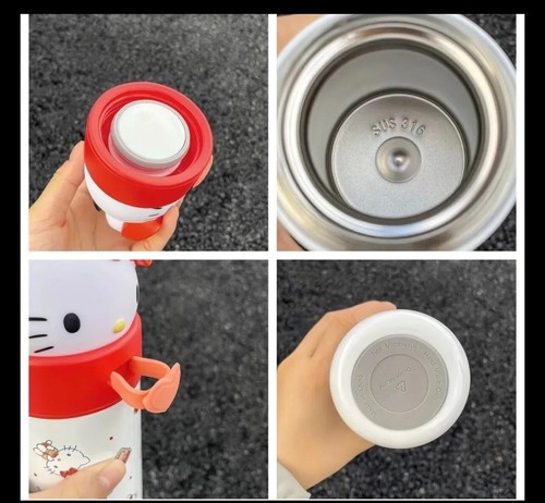 Kawaii Sanrio Warm Food Thermos Water Bottle Tea Coffee Cinnamoroll 12oz - Picture 5 of 8