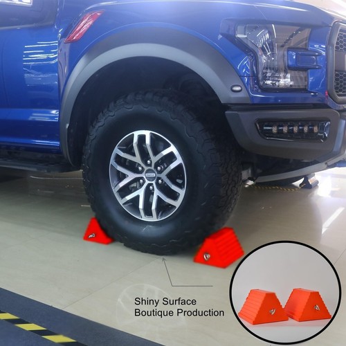 Wheel Chocks, Heavy Duty Wheel Chock with Handle,Rubber Wheel Chocks for - Picture 7 of 7