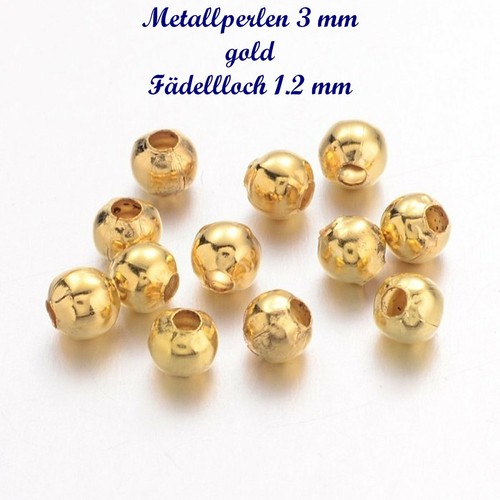   Spacer 3-7mm Spacer Metallperlen rosegold gold silber gunmetal 5-20 gr - Bild 11 von 32
