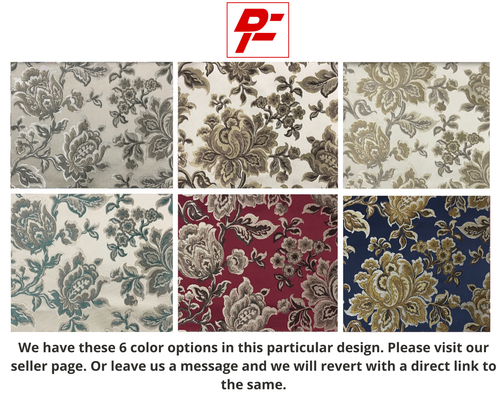 Vintage Floral Jacquard, 54" Wide, for Curtains, Upholstery, Craft, by the Yard - Picture 5 of 8