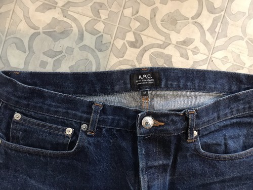 Men’s A.P.C. Petite Standard 5 Pocket Cotton Denim Jeans Size 32 - Picture 5 of 10