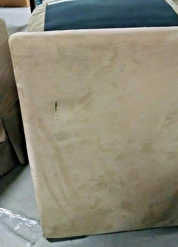 Pottery Barn Ultimate Sectional CHAISE ONLY Lounge storage wheat Suede - Picture 7 of 8