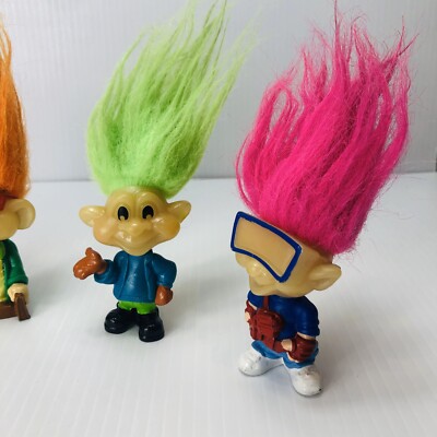 海外輸入人形 Burger King Glowビンテージ トロール Trolls Vintage Burger King Trolls, Glow in the Dark Burger King