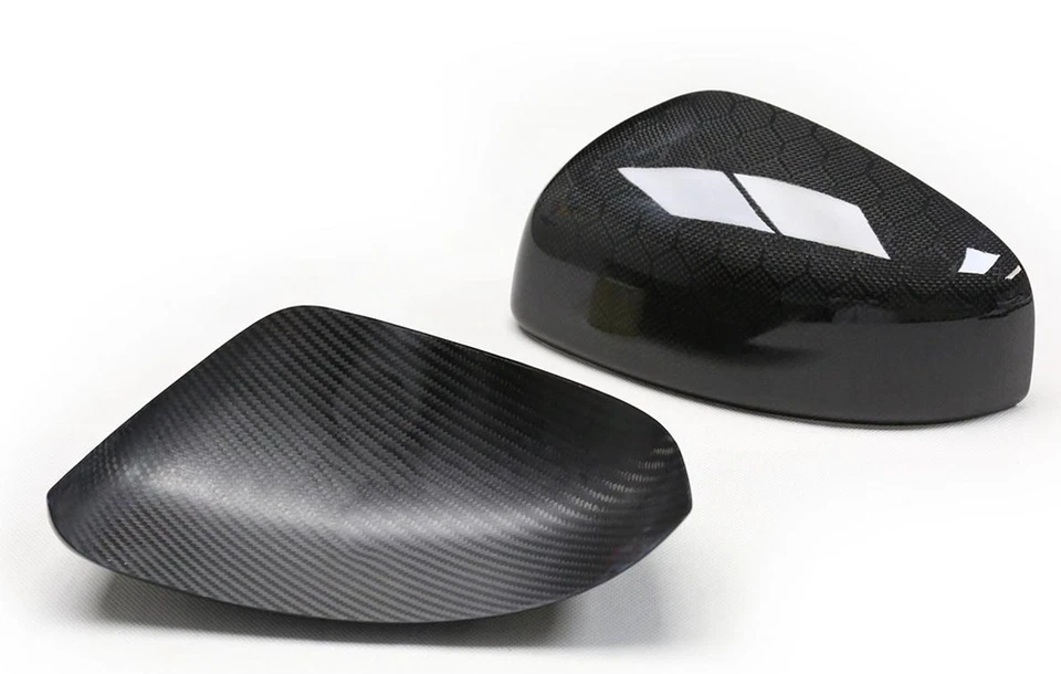 Par de tapas de cubierta de espejo retrovisor para Nissan 370Z Z34 2009-2020 fibra de carbono aspecto de panal Foto 3 de 4